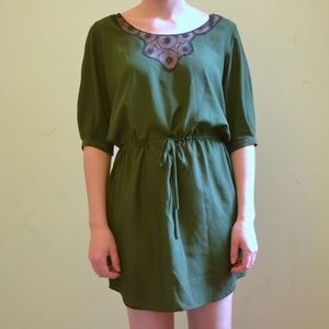 Anthropologie Green Dress